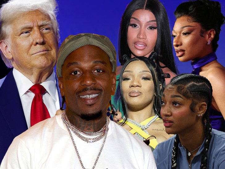 Angel Reese cardi b Sauce Walka and Donald Trump GloRilla