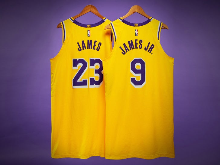 LeBron & Bronny James Lakers Jersey Auction