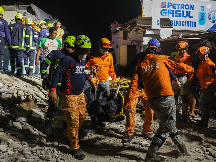 Aftermath of magnitude 6.9 earthquake that struck Philippines