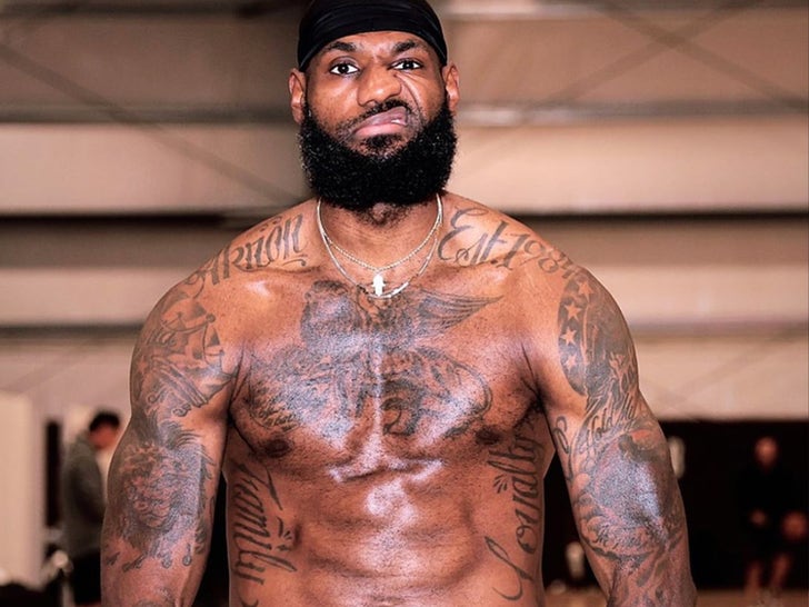 LeBron James' Shirtless Shots