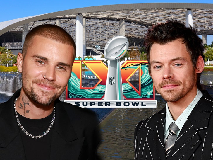 justin bieber harry styles superbowl 61 getty