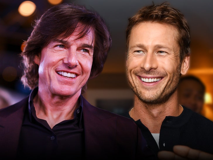 tom cruise and glen powell getty 2
