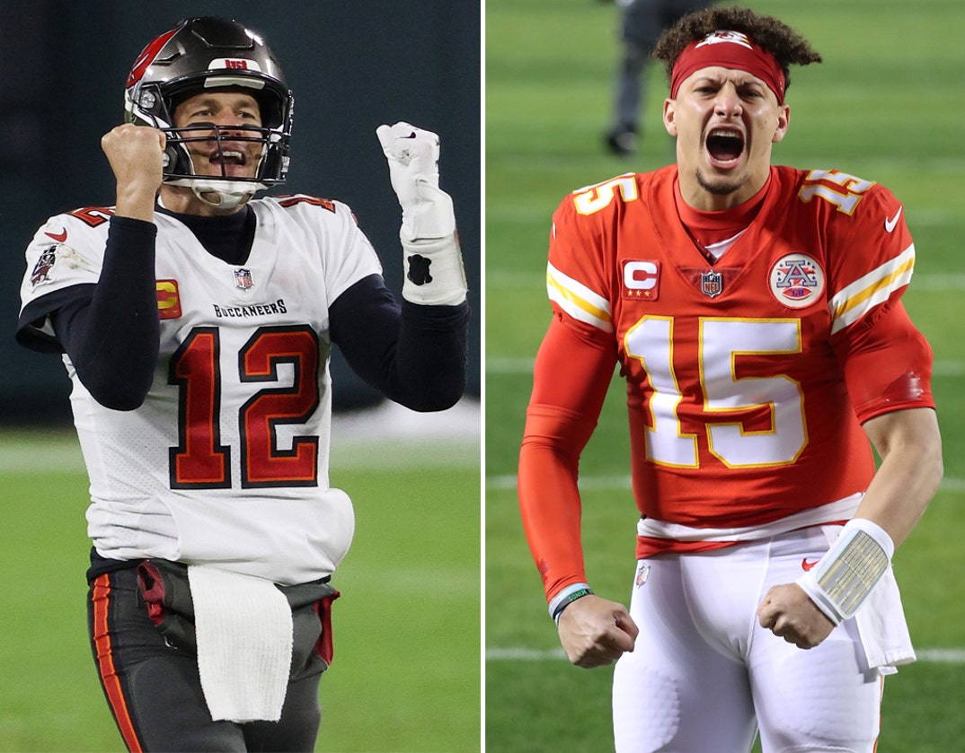 Tom Brady (43) vs. Patrick Mahomes (25) -- Super Bowl LV Edition