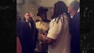 Marshawn Lynch Turns Up with Diddy, Snoop at Warriors Game