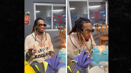 offset birthday cake