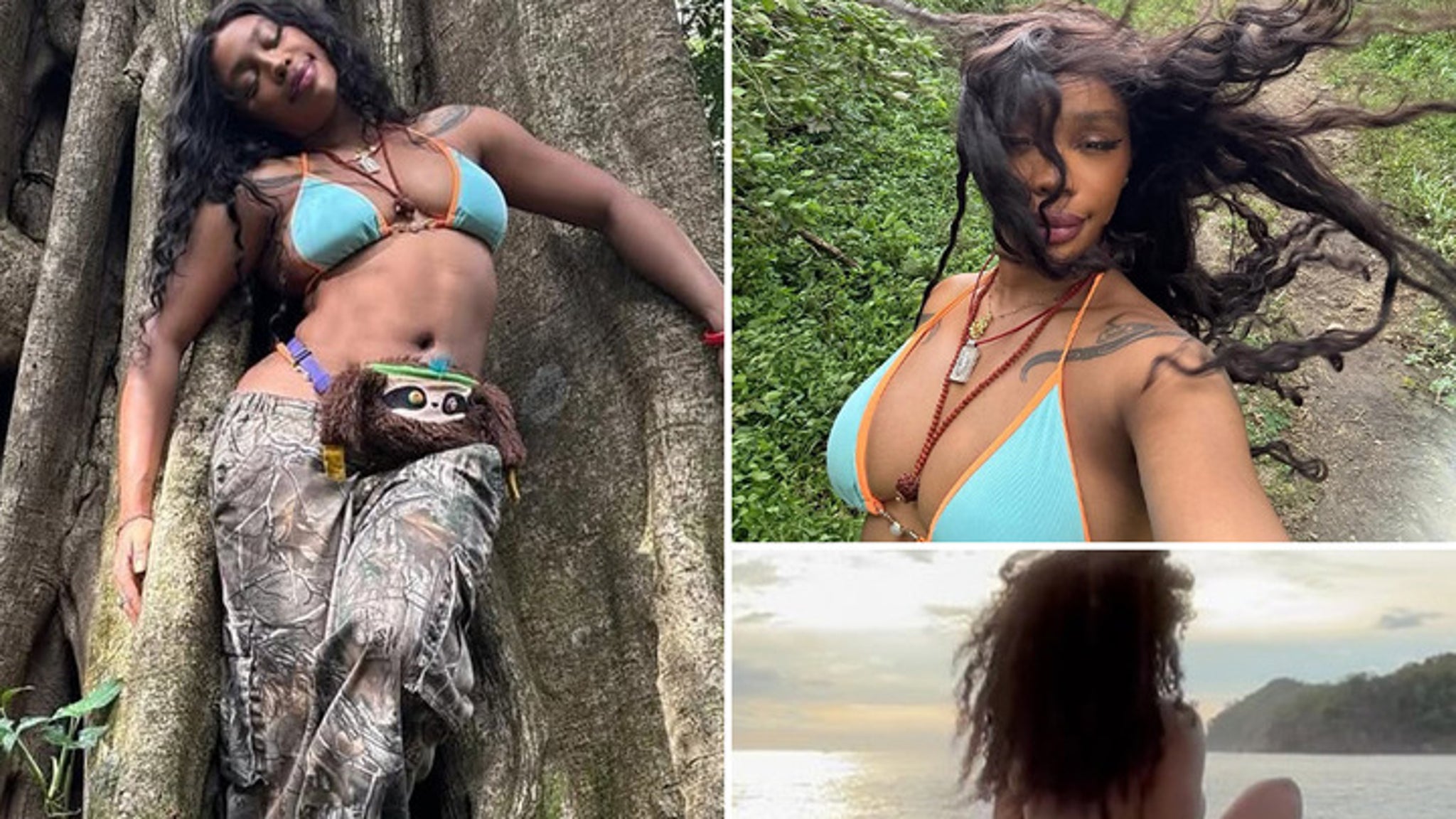 SZA Sizzles in Bikini on Vacation