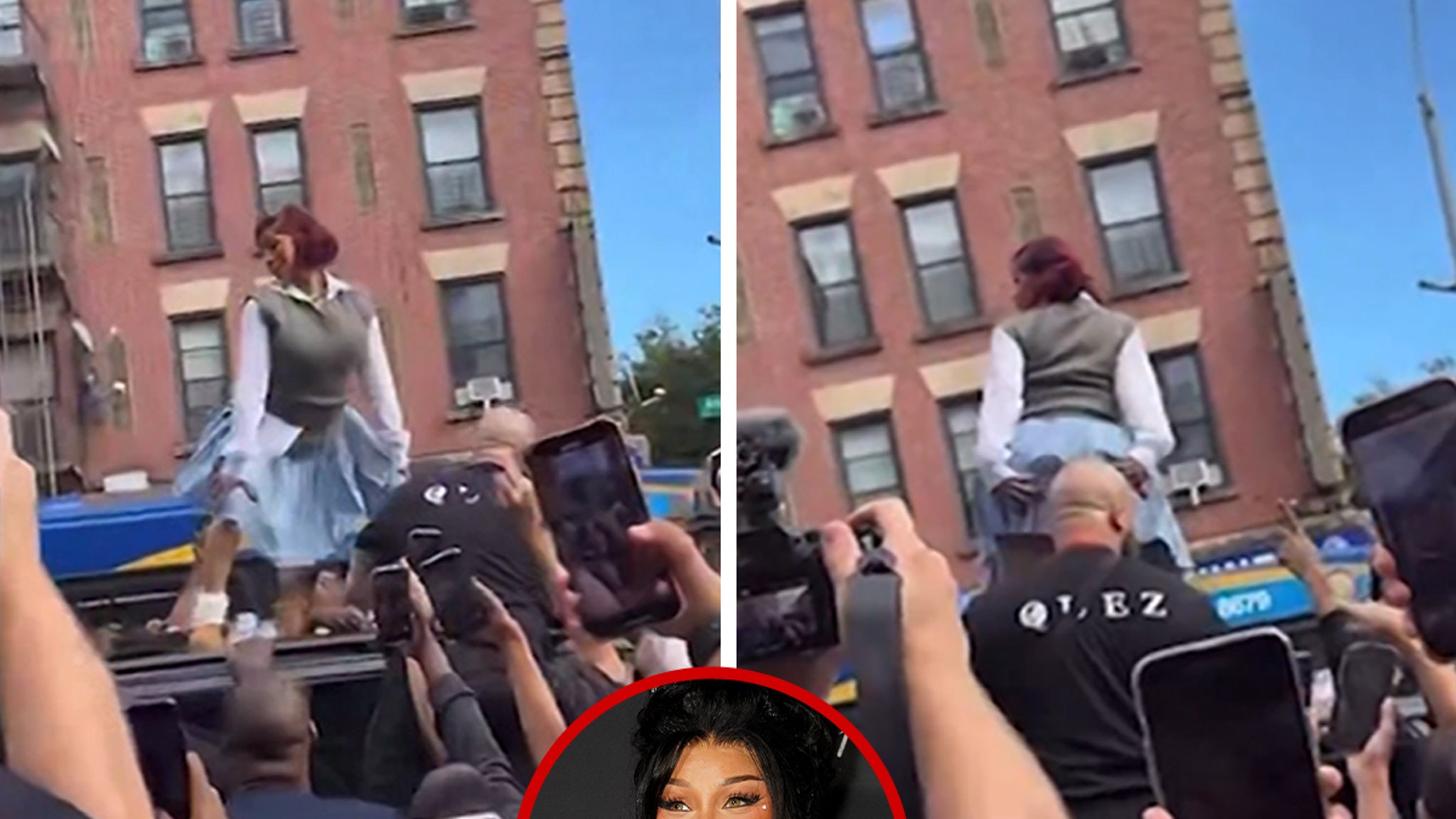 Cardi B Twerks On Top Of Car While Fans Swarm Pop Up Event Cardi B Twerks On Top Of Car While Fans Swarm Pop Up Event