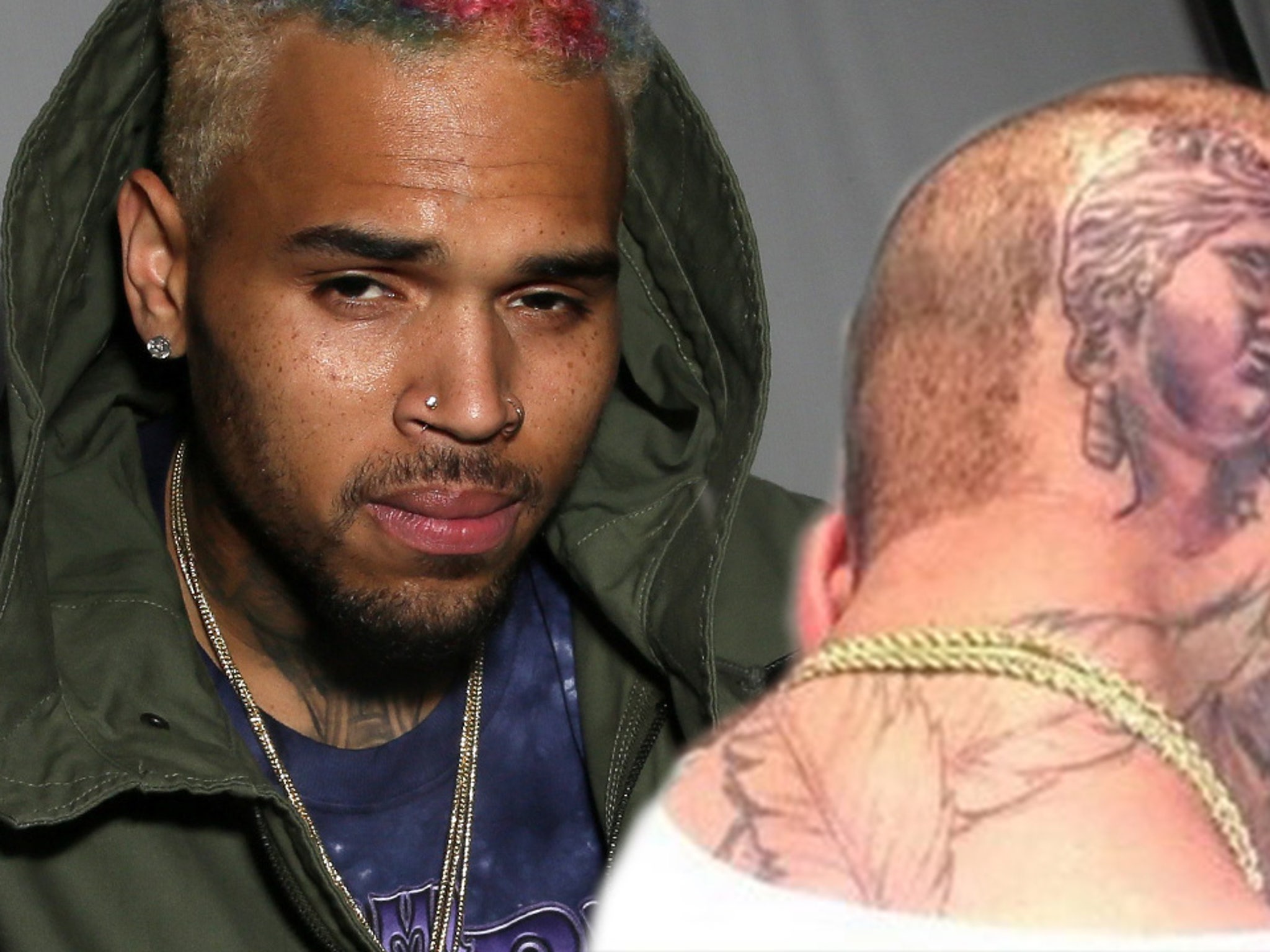 Chris Brown Is In Awe Of Fan With Massive Portrait Tattoo