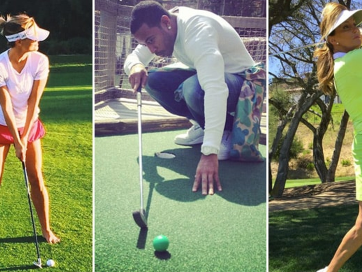 Celebrities Golfing -- See The Swinging Stars!