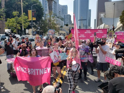 Free Britney Protest Rally Court Photos 2