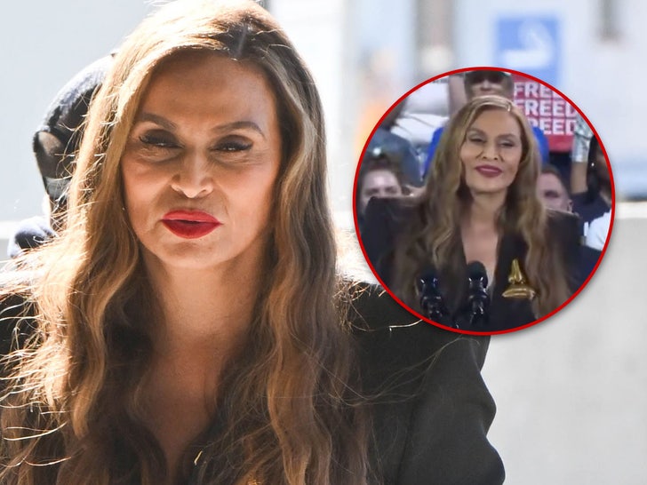 Tina Knowles Lands in NYC After Taking ‘Black Jobs’ Dig at Kamala Harris Rally