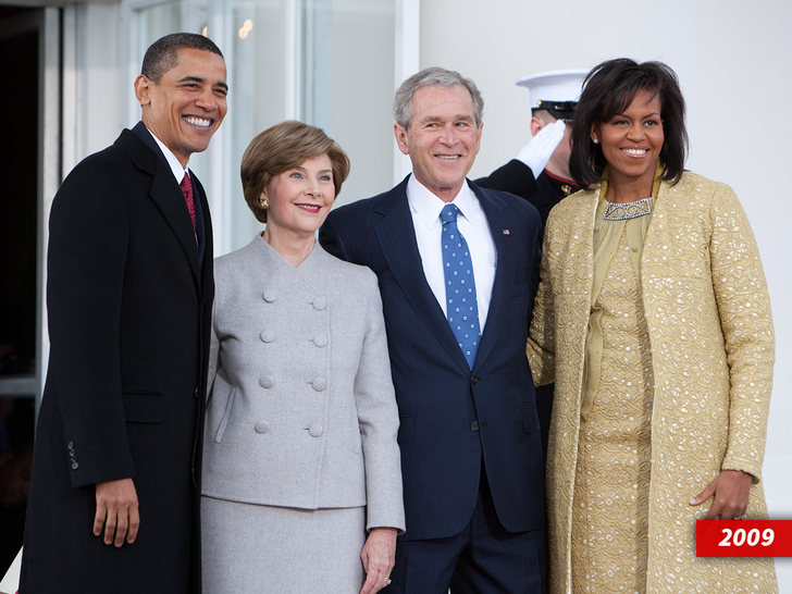 michelle obama george w bush sub getty 2