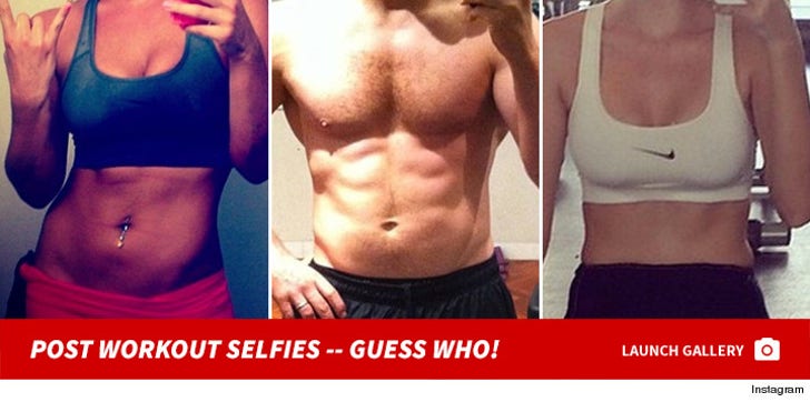 Post Workout #Selfies -- Guess The Sweaty Stars!