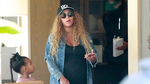 Beyonce Ready to Pop, But Still Running Errands with Blue Ivy (PHOTOS)