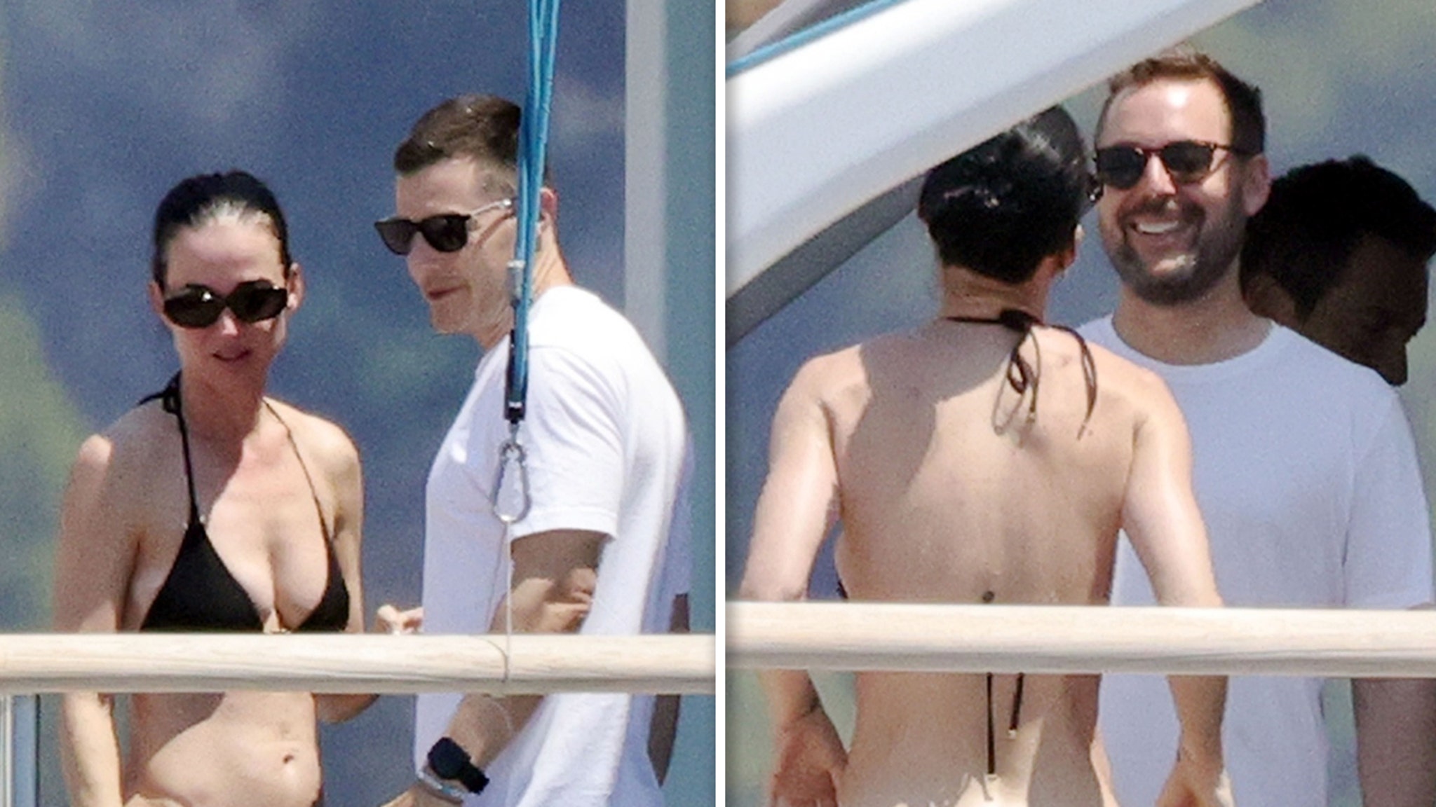 Katy Perry Stuns in Black Bikini, Hanging Out With Pals on Yacht After Breakup - TMZ