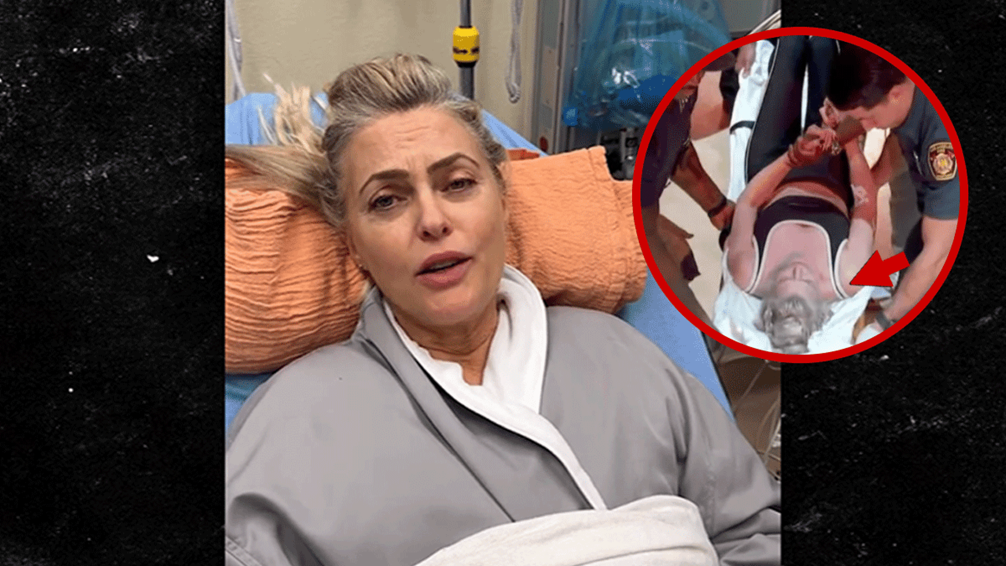 Elaine Hendrix Leaves ‘DWTS’ on a Stretcher Elaine Hendrix Leaves ‘DWTS’ on a Stretcher