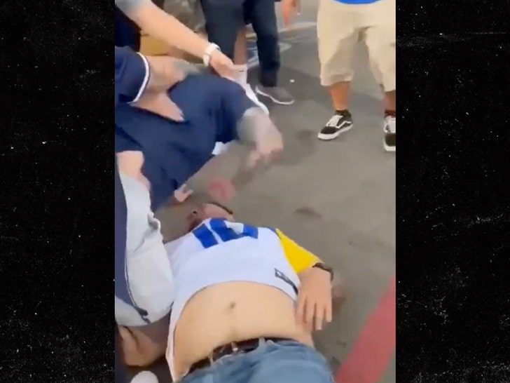 Rams and Cowboys fans fight