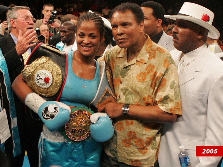 Laila Ali and dad getty 1
