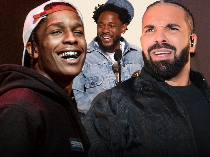 asap rocky drake and kenrick lamar getty 1