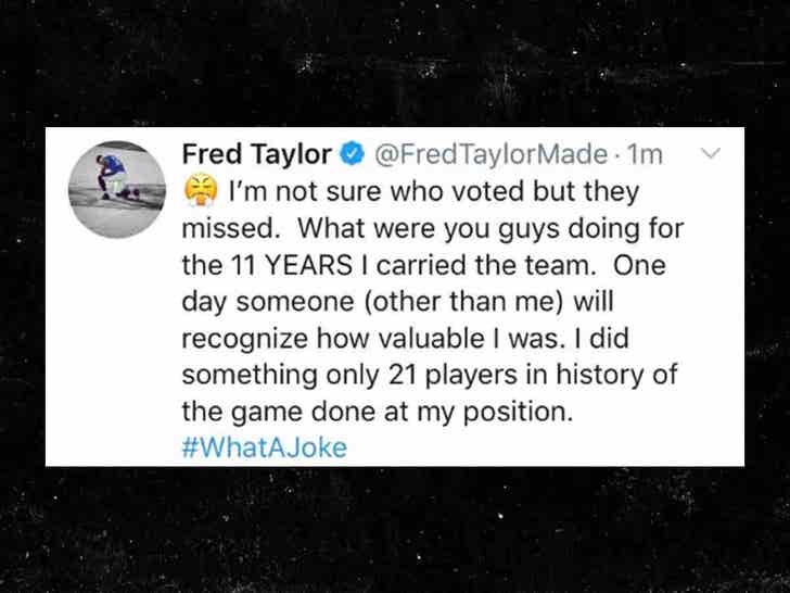 Fred Taylor rips Jaguars' top players list, says he 'carried the team'