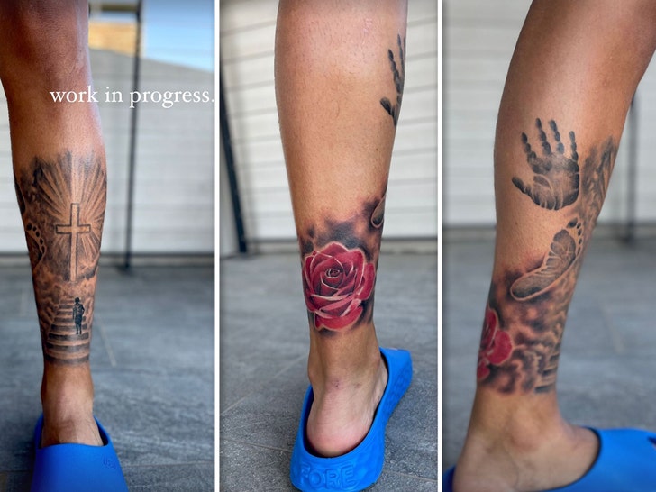 3D (The Canvas Arts) Temporary Tattoo Waterproof For Men Women Wrist Arm  Hand Leg Tattoo TBS-8035 (Flower Tattoo) Size 19X12cm : Amazon.in: Beauty