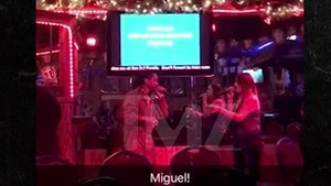 Miguel Surprises Fan Singing 'Sure Thing' at Karaoke Bar