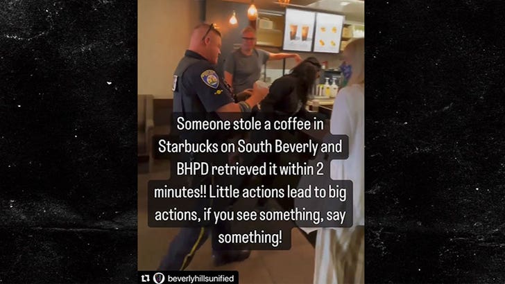 Beverly Hills Polisi Starbucks Kahve Hırsızlığı Videosu İçin Kavruldu