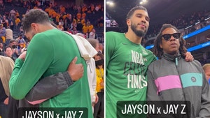Jay-Z Daps Up Jayson Tatum After Celtics' Upset Win Over Warriors