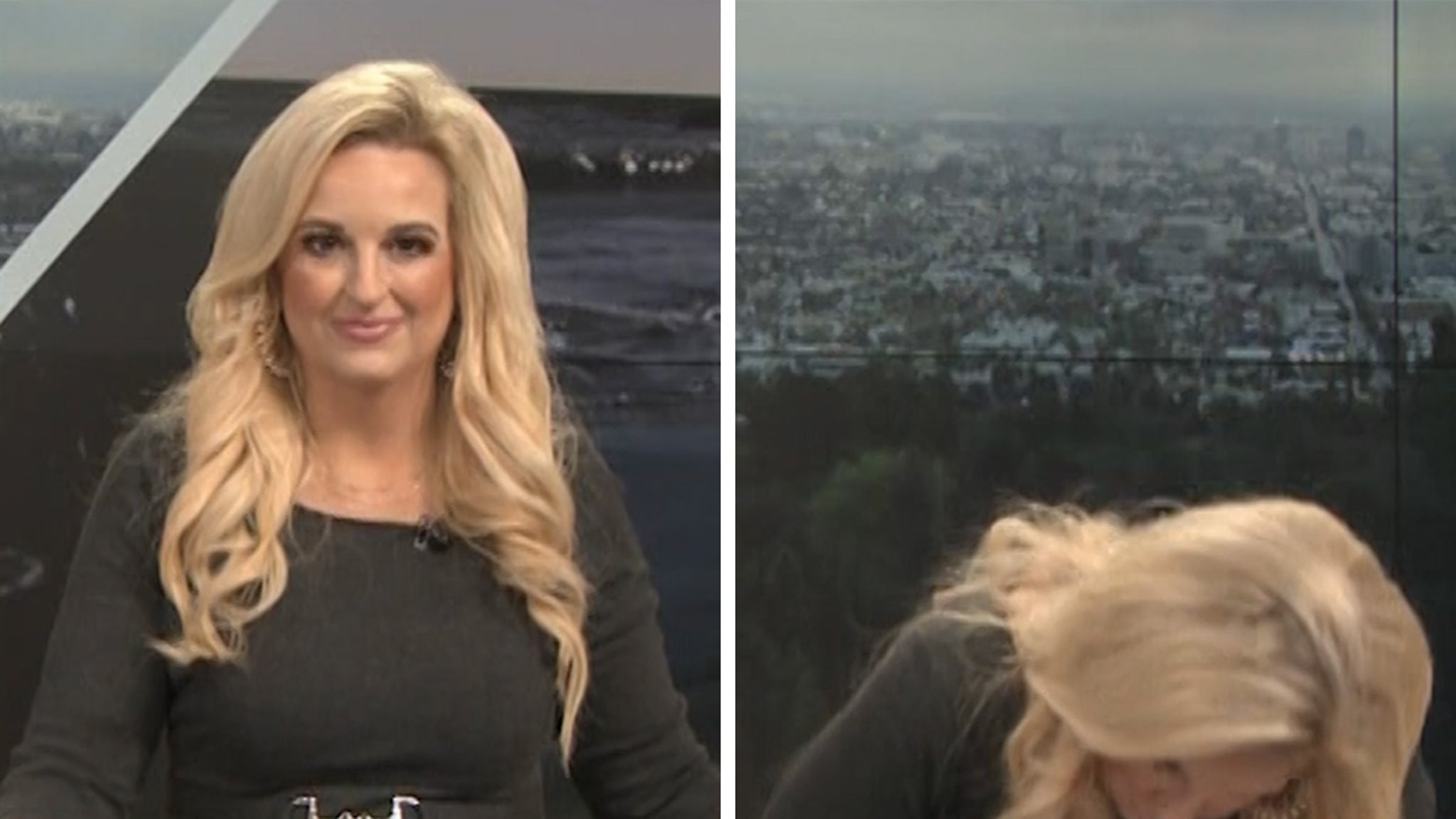 Weather girl accidentally reveals too much during live forecast