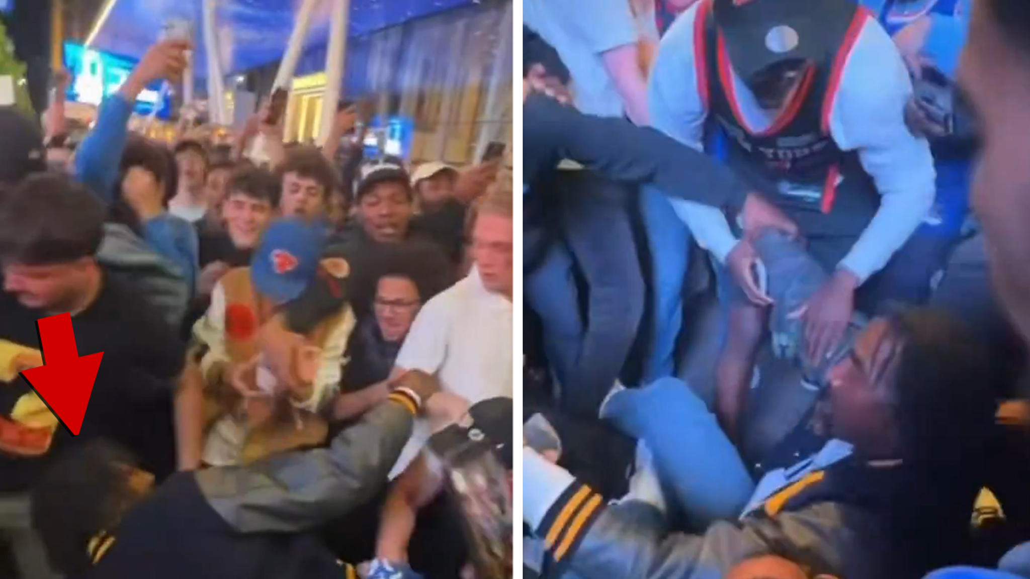 J.R. Smith Trampled By Knicks Fans Outside MSG After Game 1 Win