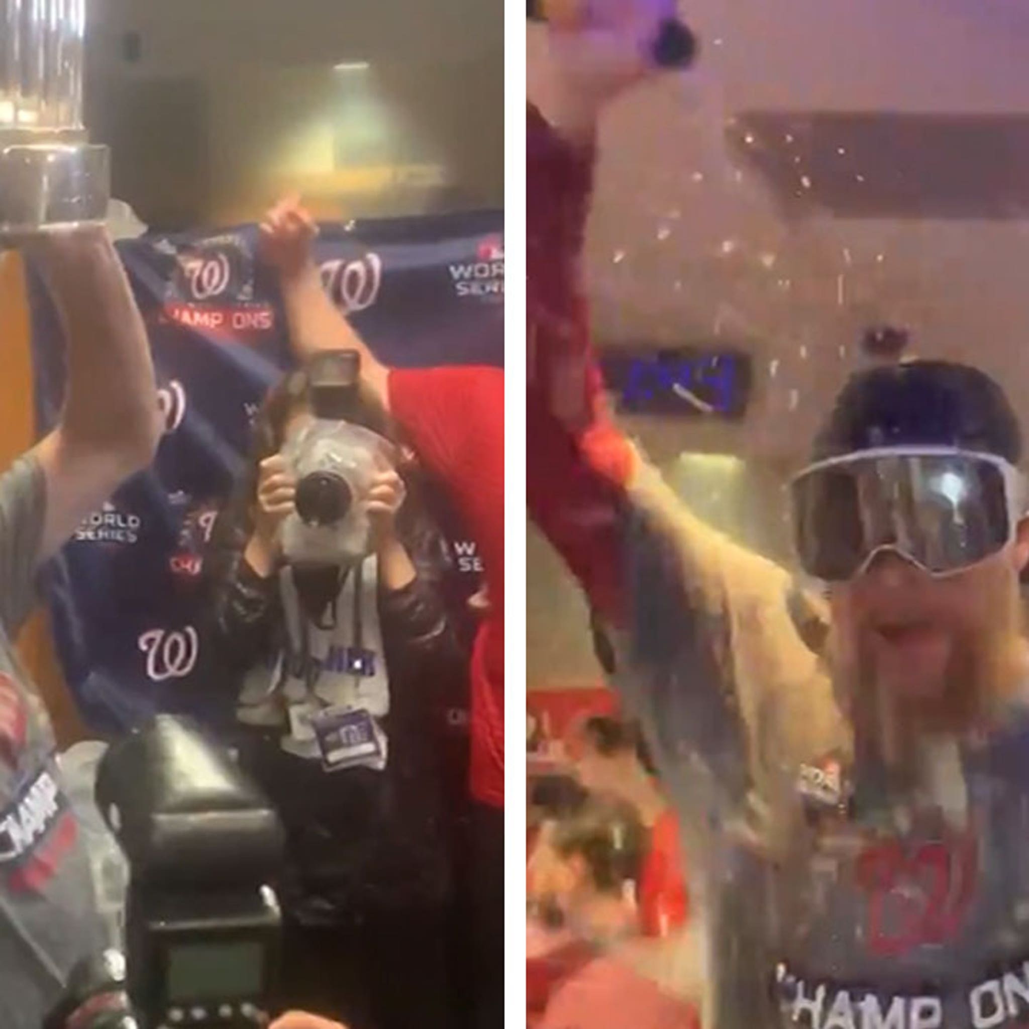 Washington Nationals Rage After World Series, Booze, Lightsabers & Fat Guys!