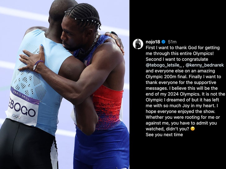 Noah Lyles olympic post