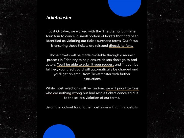 Ariana Grande Ticketmaster Sub Insta