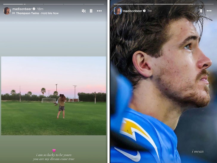 justin herbert and maddison beer insta 1