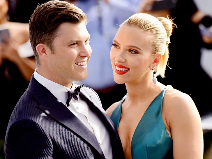 Scarlett Johansson and Colin Jost The Happy Couple