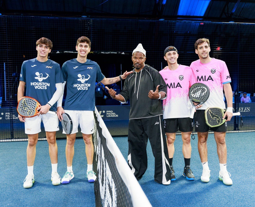 Jamie Foxx Diego Boneta 2026 Pro Padel League Day 3 2