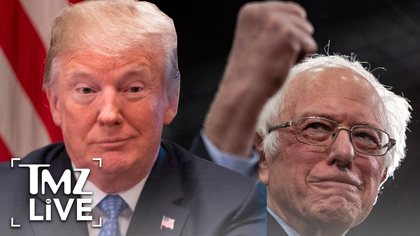 President Trump might be going to bat for Bernie Sanders in public -- but behind closed doors in L.A. ... he mocked the Vermont Senator as a 