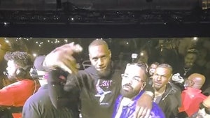 LeBron And Bronny James Walk Out With Drake At L.A. Concert