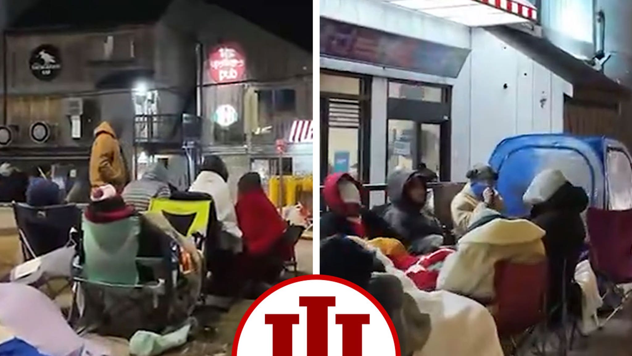 Indiana Students Camp Outside Bars In Below Freezing Temps For Title Game