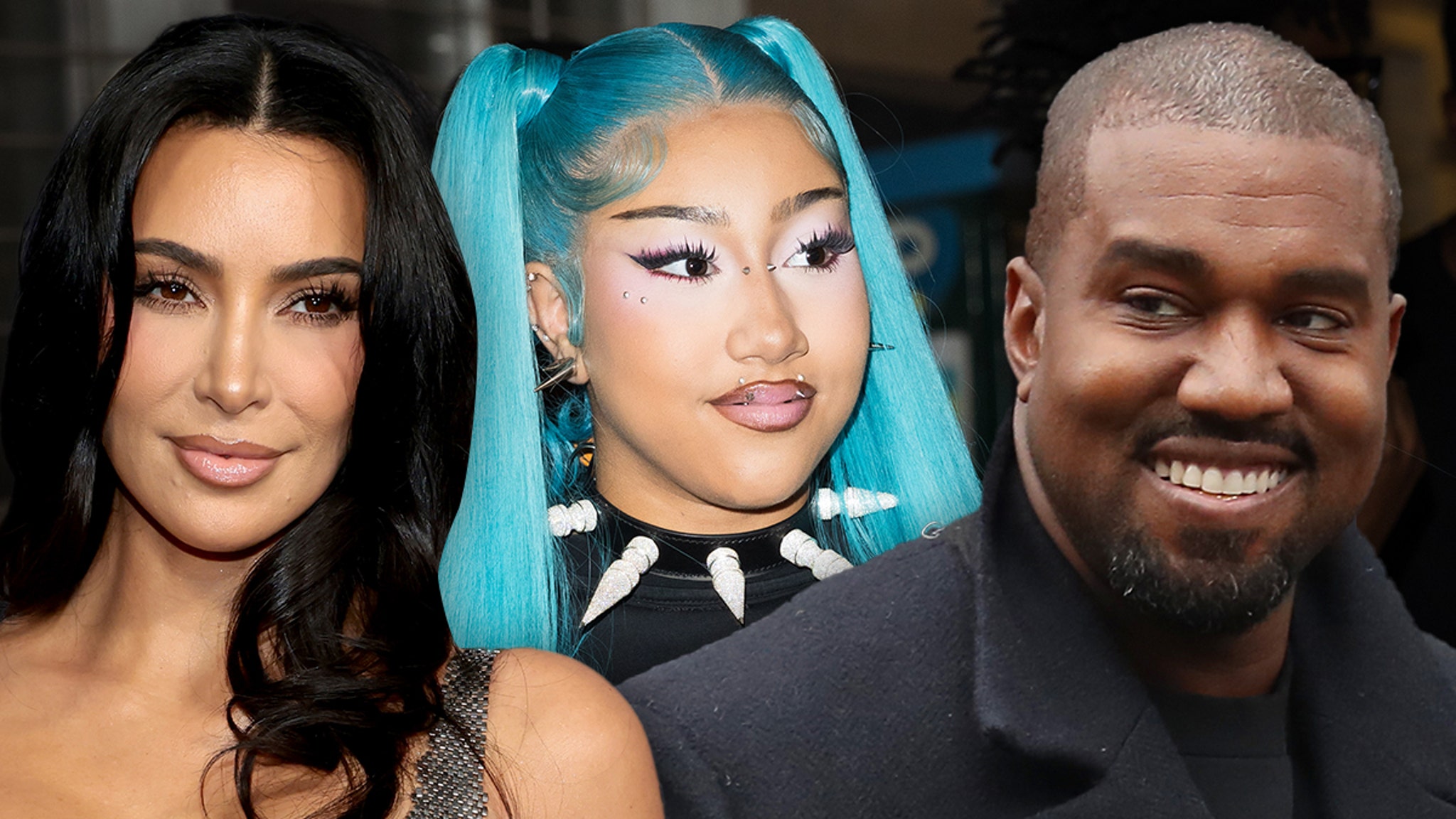Kim Kardashian and Kanye West Reunite in the Crowd for North's Concert