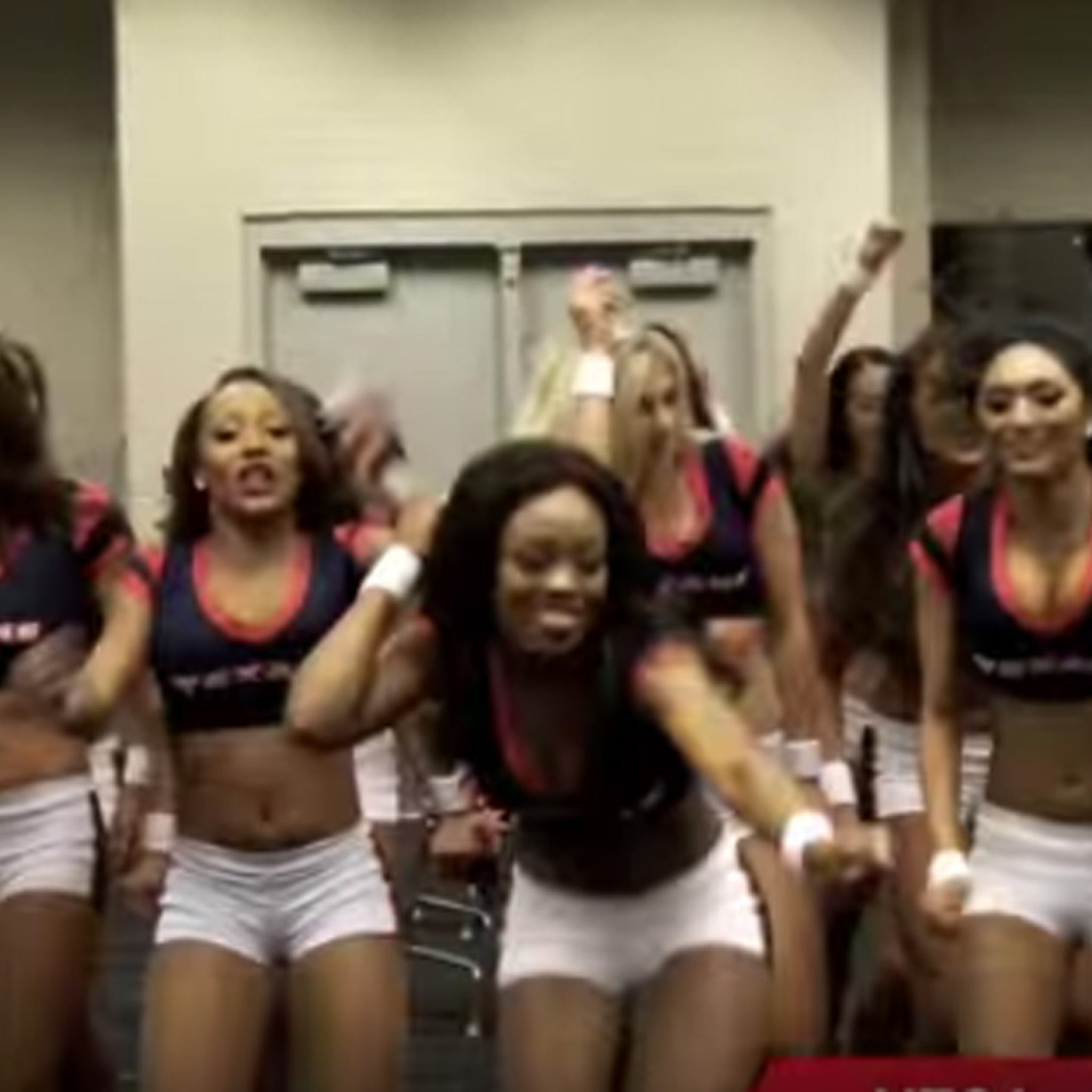 Houston Texans Cheerleaders Sexiest Locker Room Celebration