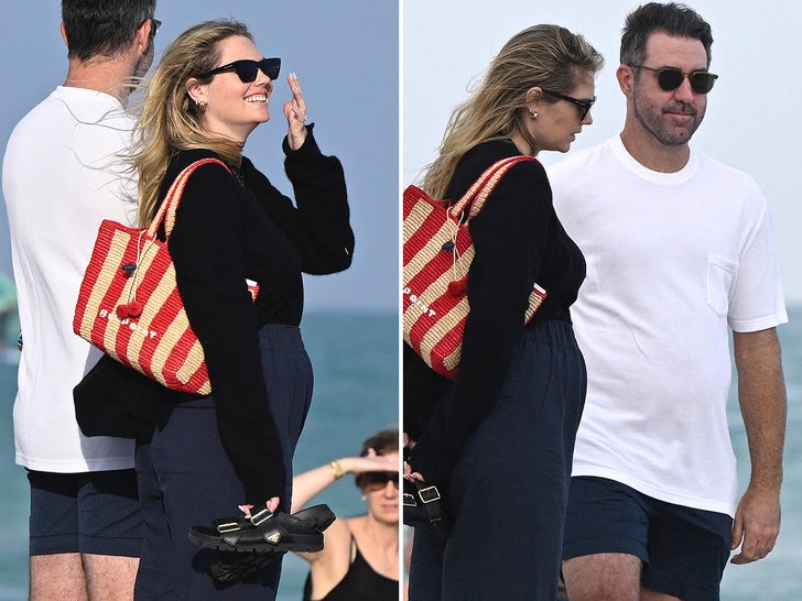 Kate Upton Hangs On The Beach In Miami With Justin Verlander