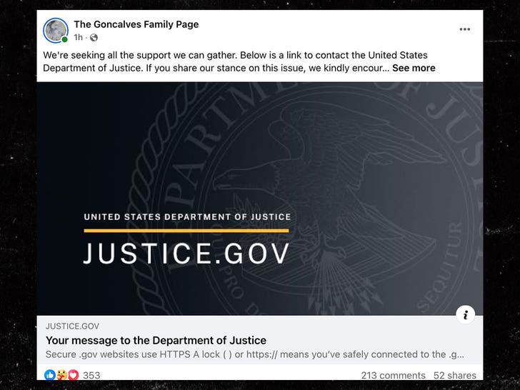 GonCalves Family Page Facebook
