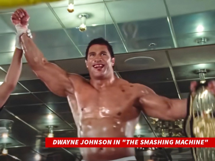 Dwayne Johnson in Smashing Machine everett collection 2