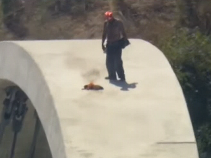 man on bridge sub