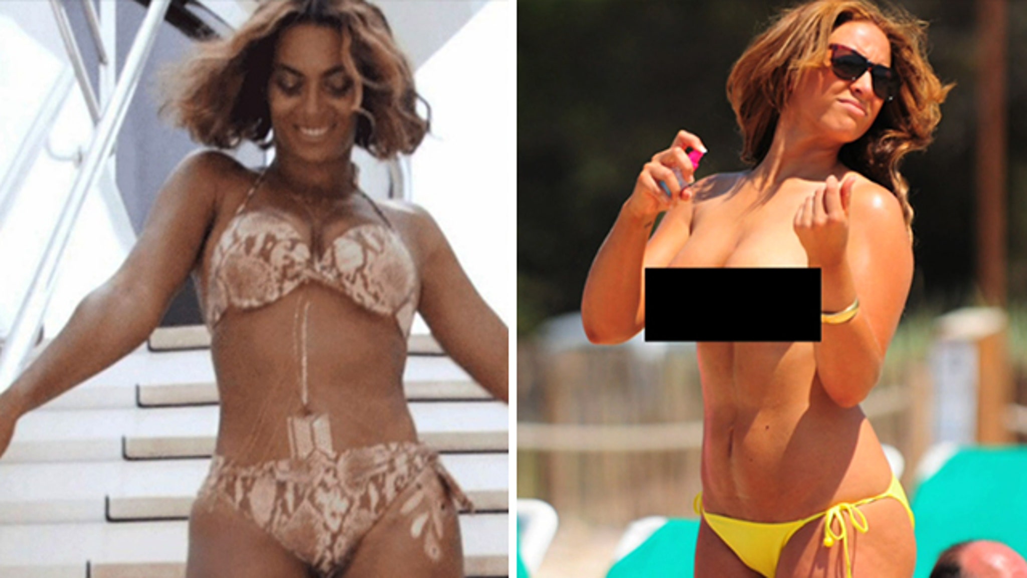 Teen doing beyonce topless video boy