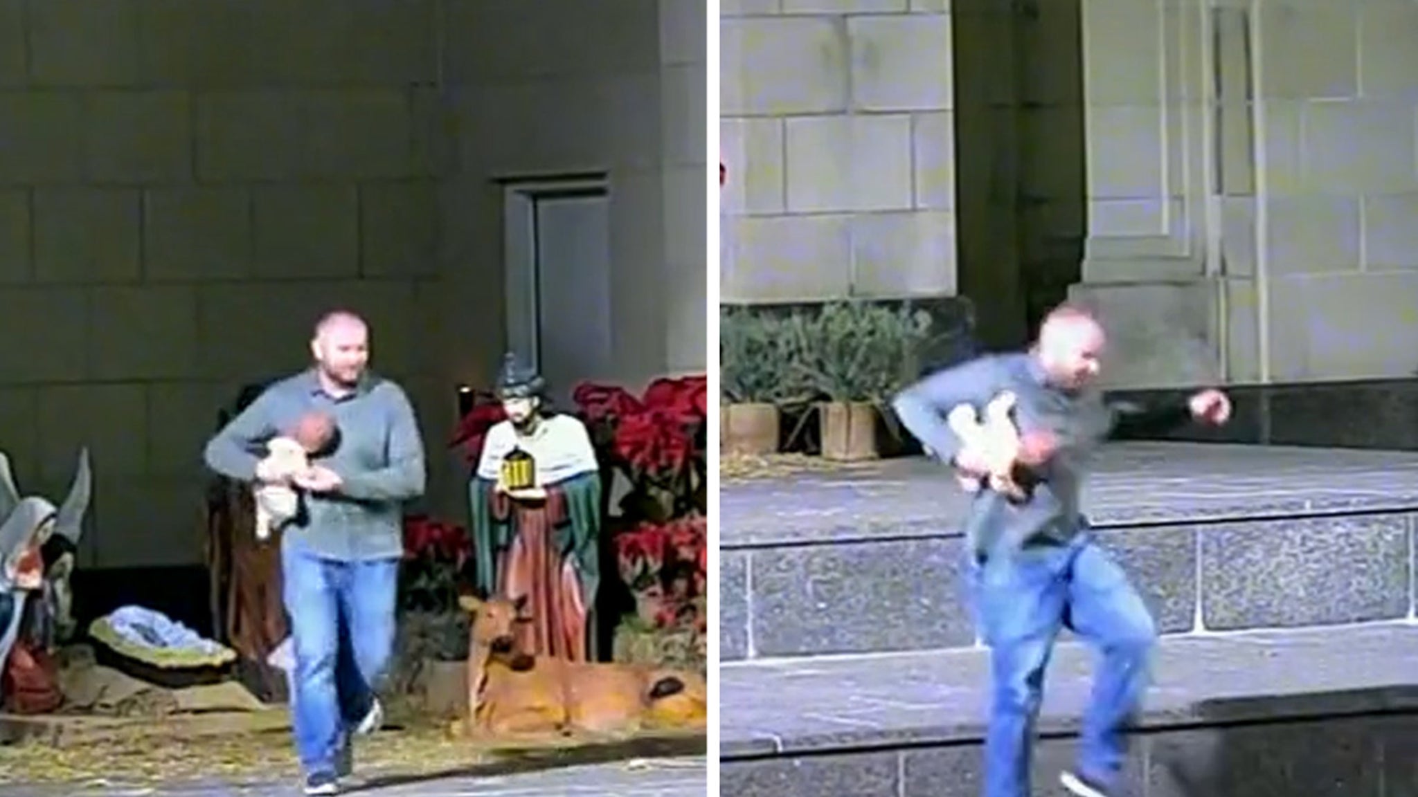 Man Caught on Camera Stealing Baby Jesus from Fort Worth Nativity Scene