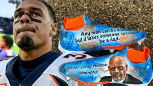 NFL Star Justin Simmons Gets Custom Cleats Honoring Late Father From Teammate