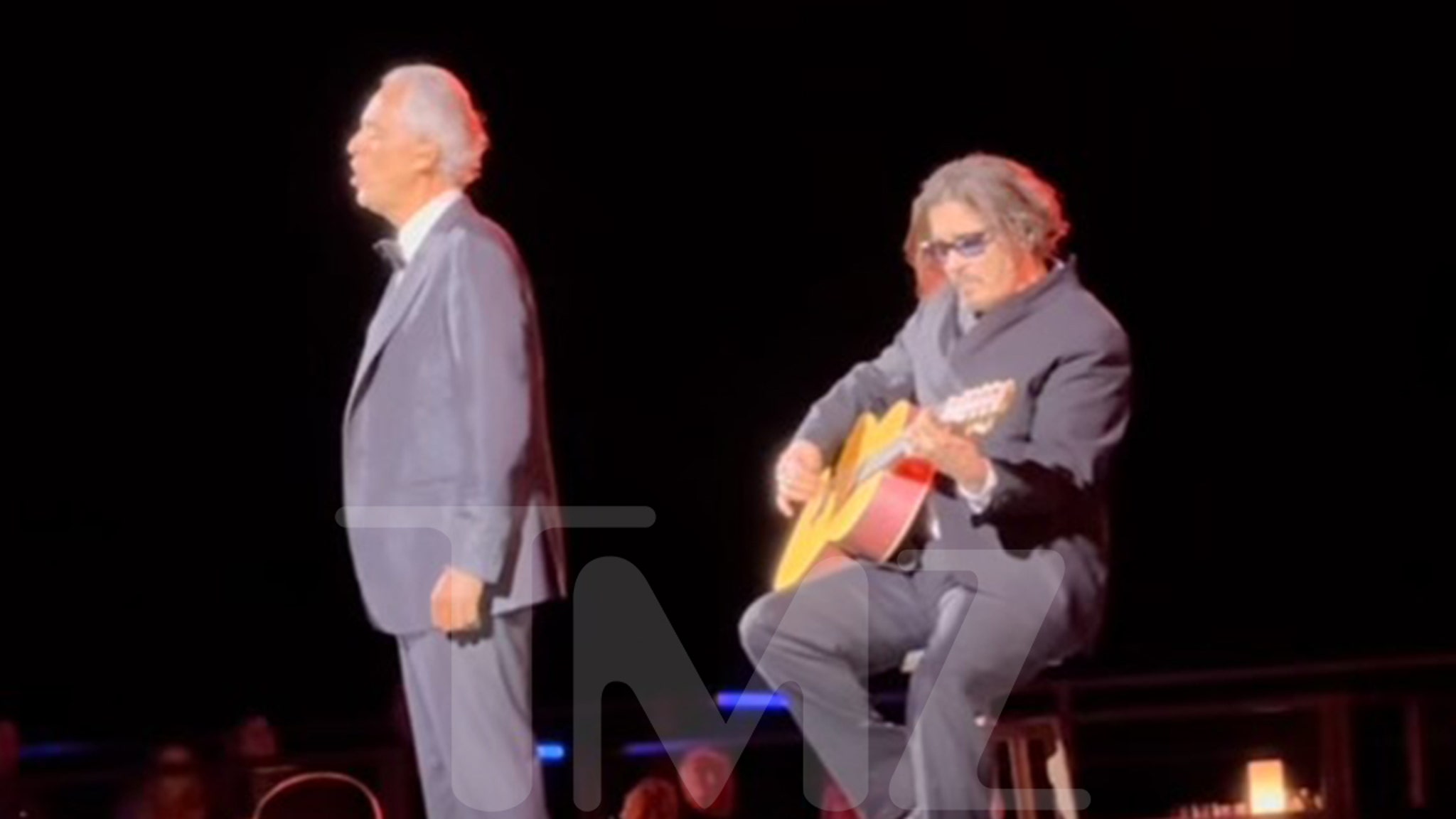 Johnny Depp Performs With Andrea Bocelli in Guitar Tribute To Jeff Beck