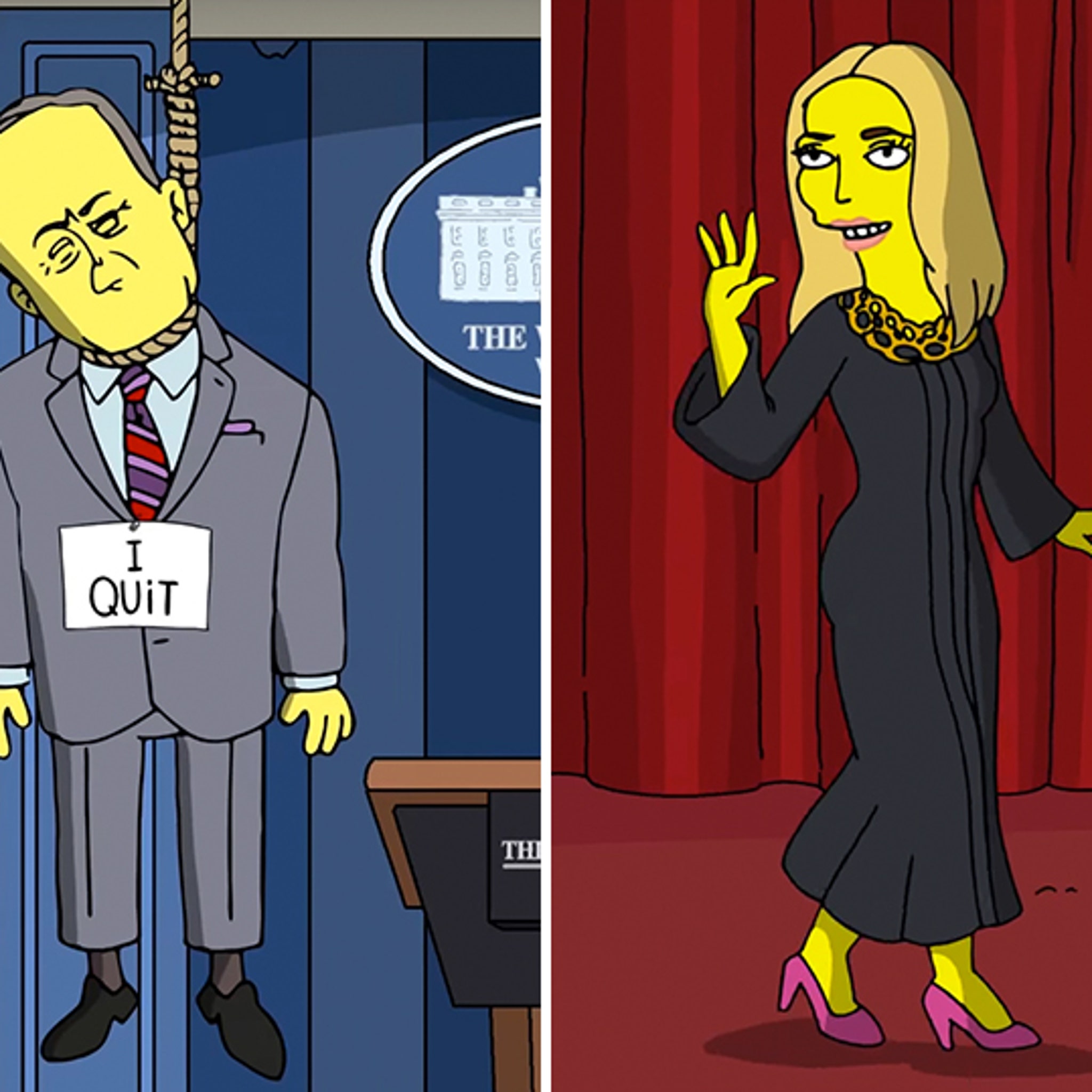 The Simpsons' Spoof Trump's First 100 Days